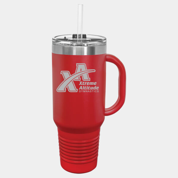 ENGRAVED LOGO - Polar Camel 40oz. Travel Mug with Straw Thumbnail