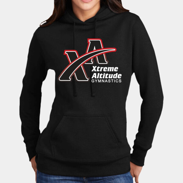 xtreme digital - Ladies Core Fleece Pullover Hooded Sweatshirt Thumbnail